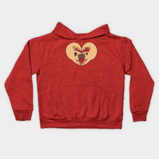 Pug Yoga In Love Kids Hoodie